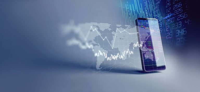 Financial app on the mobile