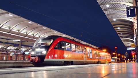 Train at the station