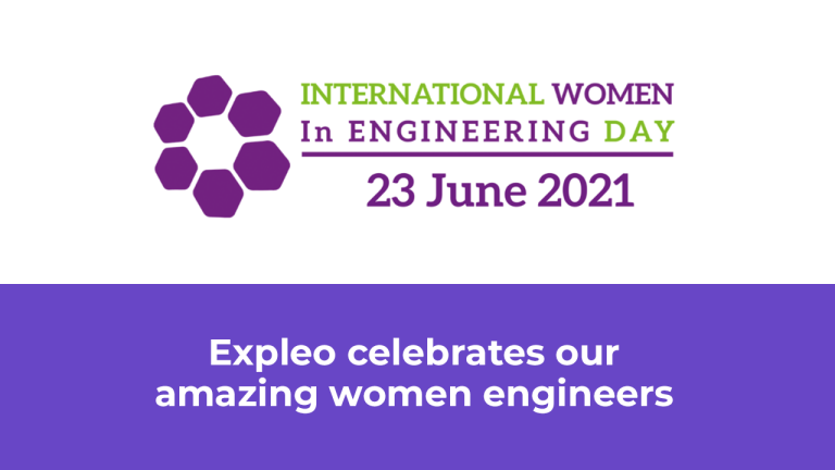 Banner with the inscription international women in engineering day