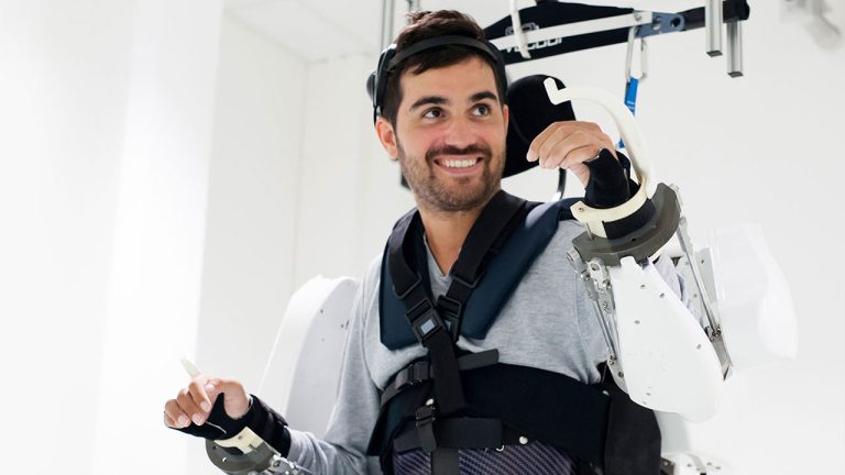 Clinatec mind-controlled exoskeleton