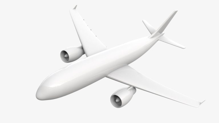 A white plane