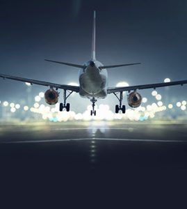 Airplane on the runway